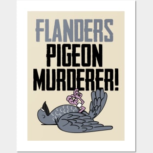General Melchett Flanders Pigeon Murderer Posters and Art